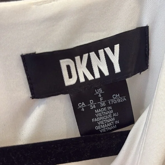 DKNY White Flounce Dress - Picture 4 of 6